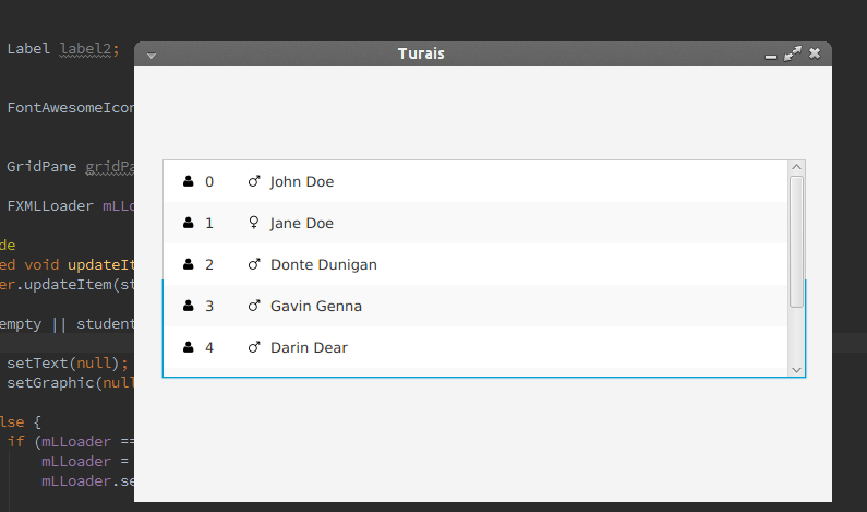 Custom ListCell in a JavaFX ListView